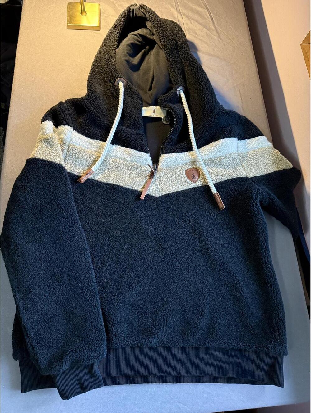 Wanakome Sherpa Fleece Hoodie with Half-Zip and Hood